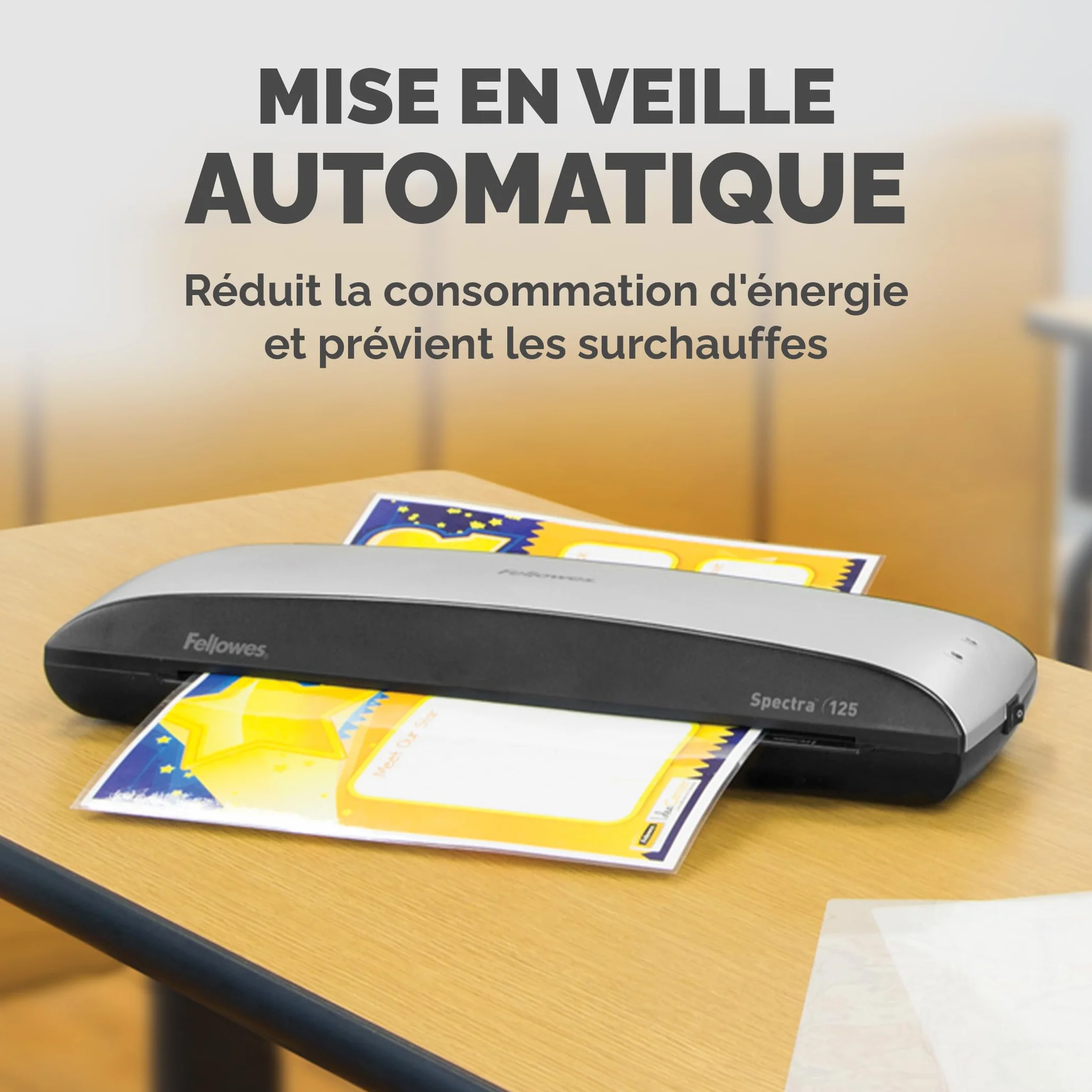 Fellowes Spectra Plastifieuse A3 125 Microns Anti-Bourrage
