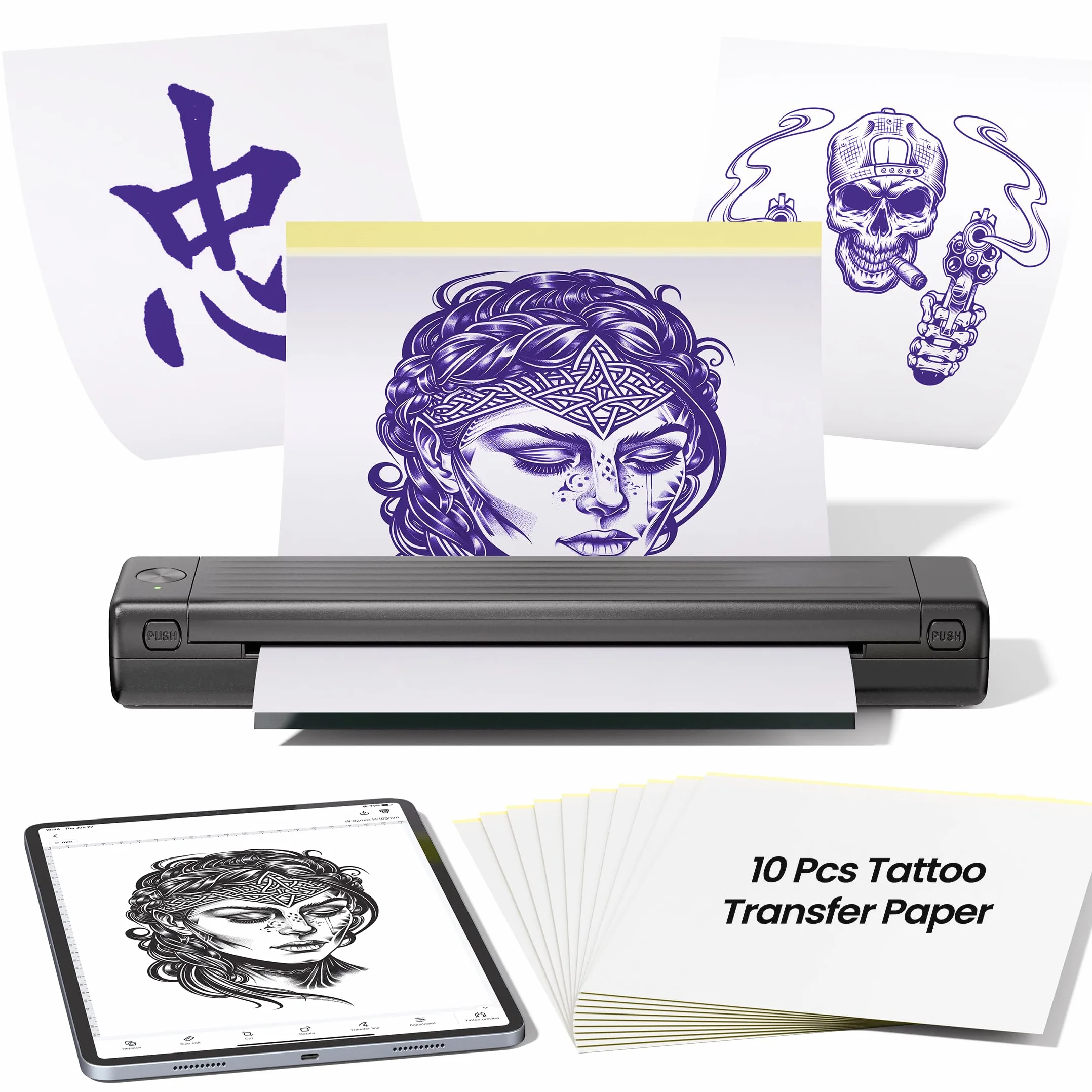 Phomemo TP86 Thermocopieur Tatouage Papier Transfert 10 Feuilles