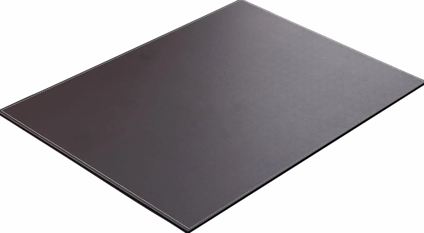 KINGFOM Sous Main Bureau Cuir Noir 60x45cm Tapis Protection Bureau Étanche