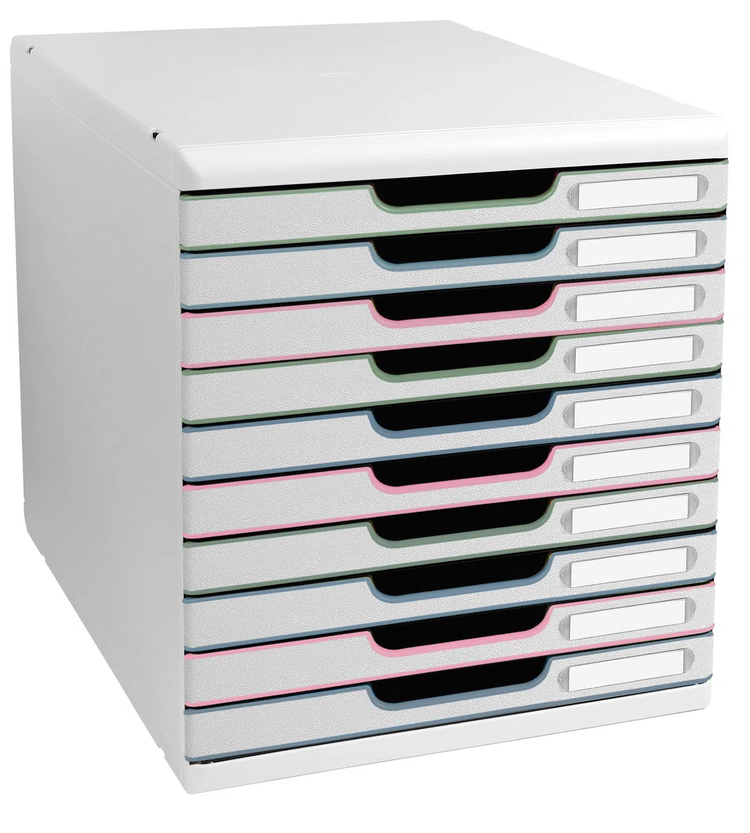 Exacompta - Réf. 302303D - MODULO A4 Autentik - Module de classement 10 tiroirs fermés pour documents A4+ - Dimensions extérieures : Prof. 35 x largeur 28,8 x Hauteur 32 cm - Assortis