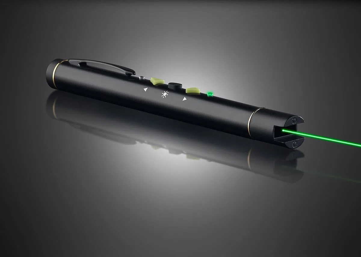 GeneralKeys Pointeur Laser Vert avec Fonction télécommande