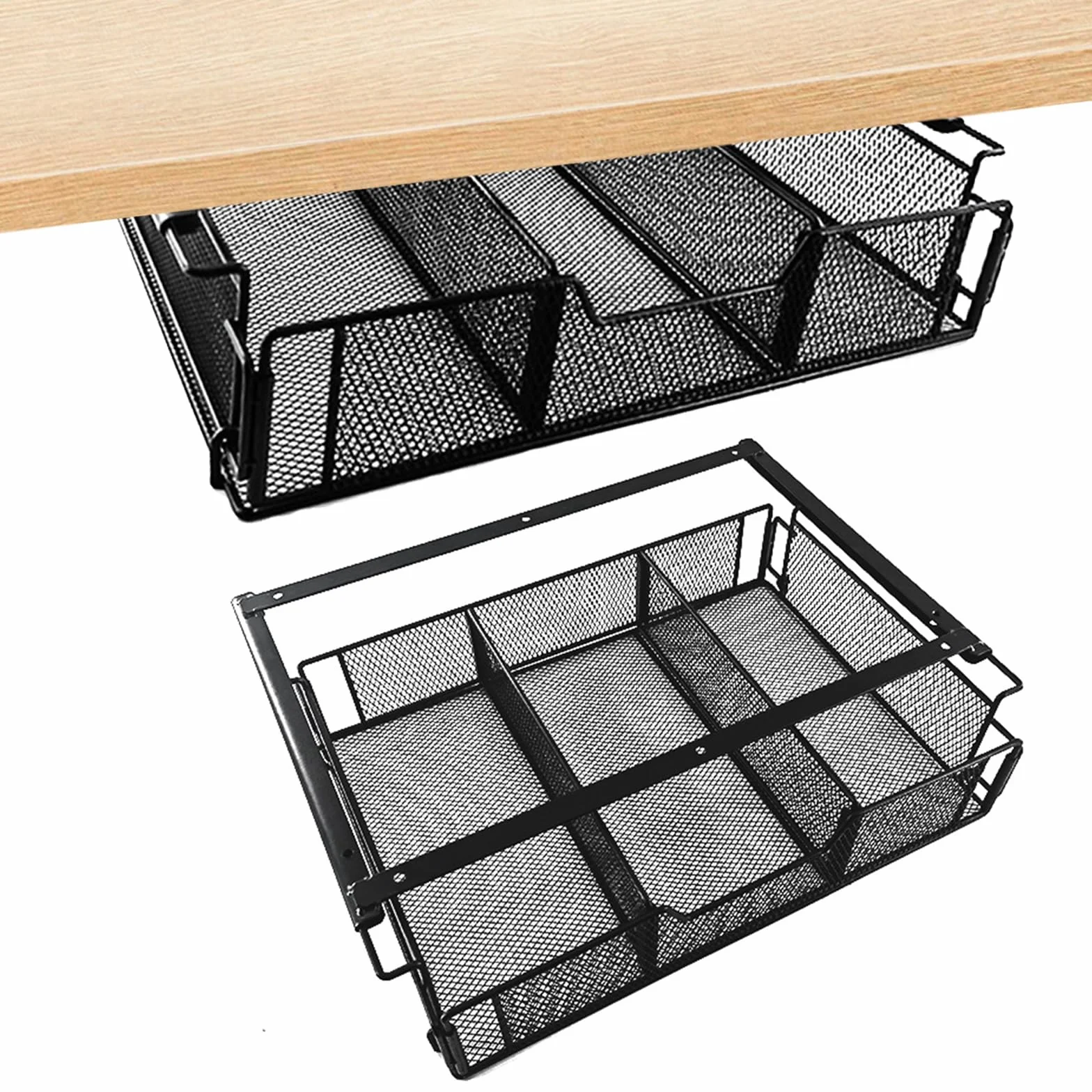 Tiroir de Bureau Organisateur Sous Table Caché pour Maison École