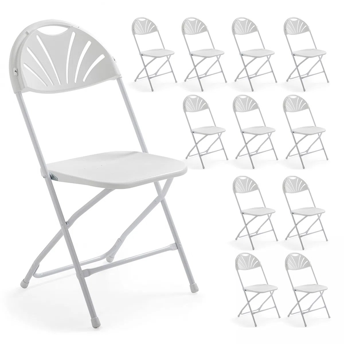 12 chaises Pliantes de réception ajourées