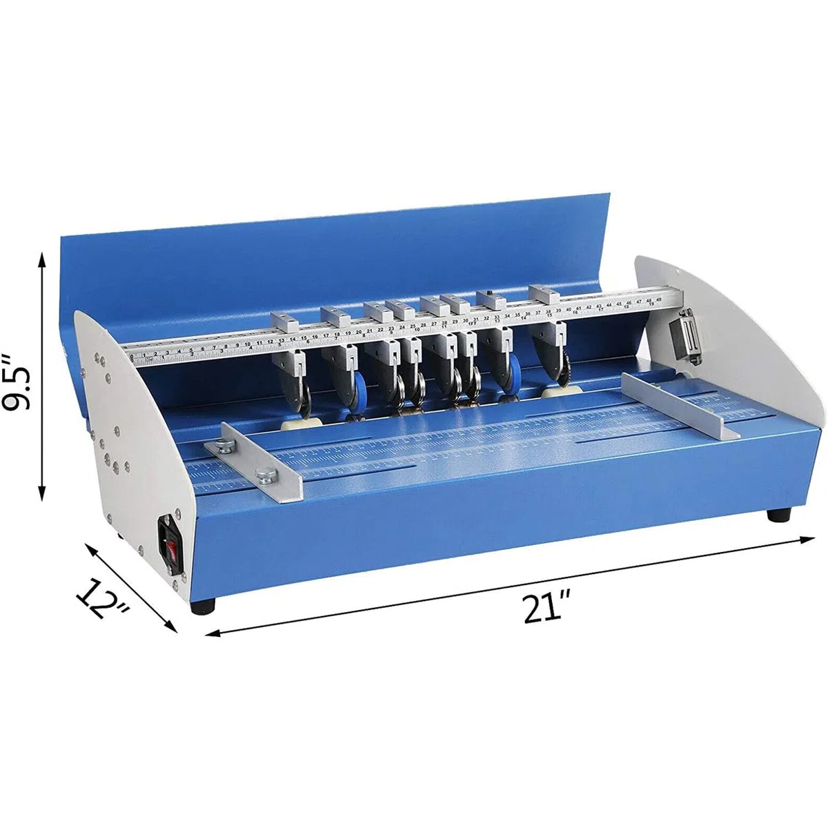 Machine De Rainage électrique, Raineuse De Papier 3 en 1, Machine De Rainage De Papier De 460 Mm, Plieuse De Papier, Raineuse De Papier en Métal Robuste De Bureau