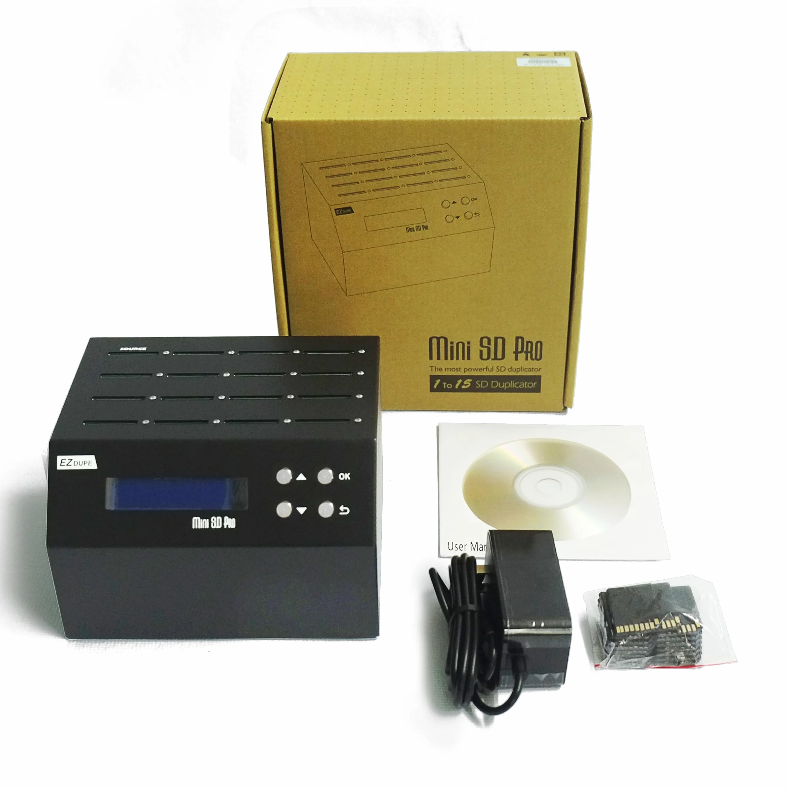 EZ DUPE SD Duplicateur Cloneur de Cartes Mémoire 15 Ports Cibles Mini SD Pro