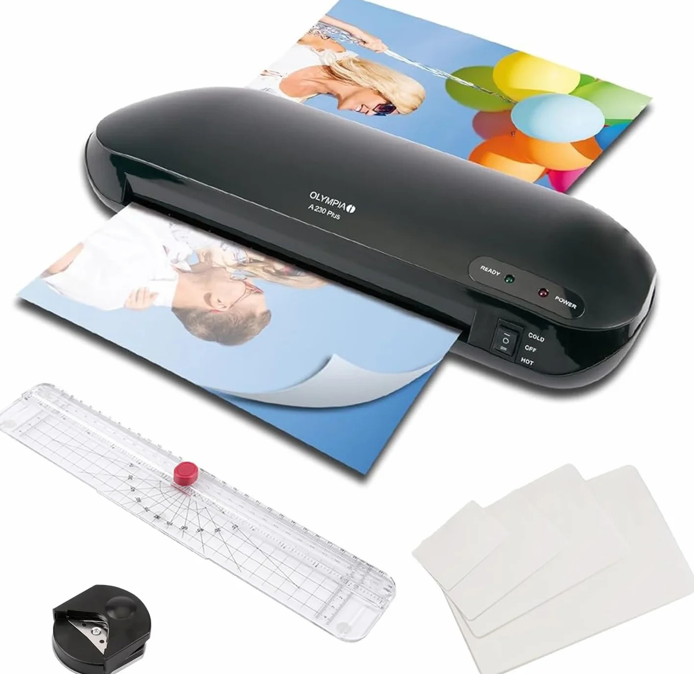 Olympia A 230 Plus Set 4 en 1 Plastifieuse Noir